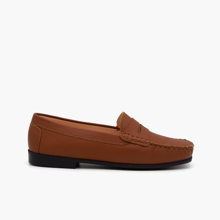 M007 Mocassin Cuir Tabac