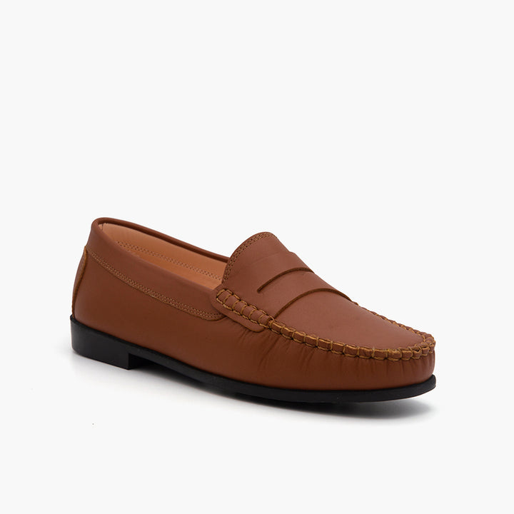 M007 Mocassin Cuir Tabac