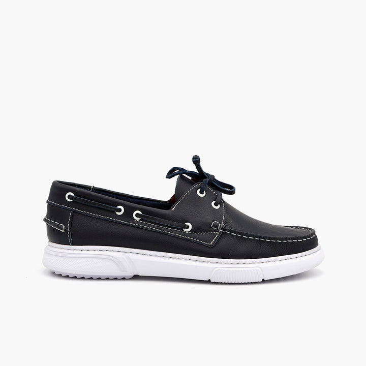 087 Boat Cuir Bleu Marine