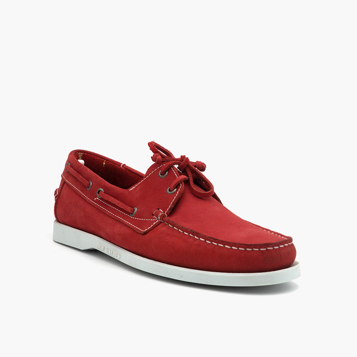 097 Boat Nubuck Rouge