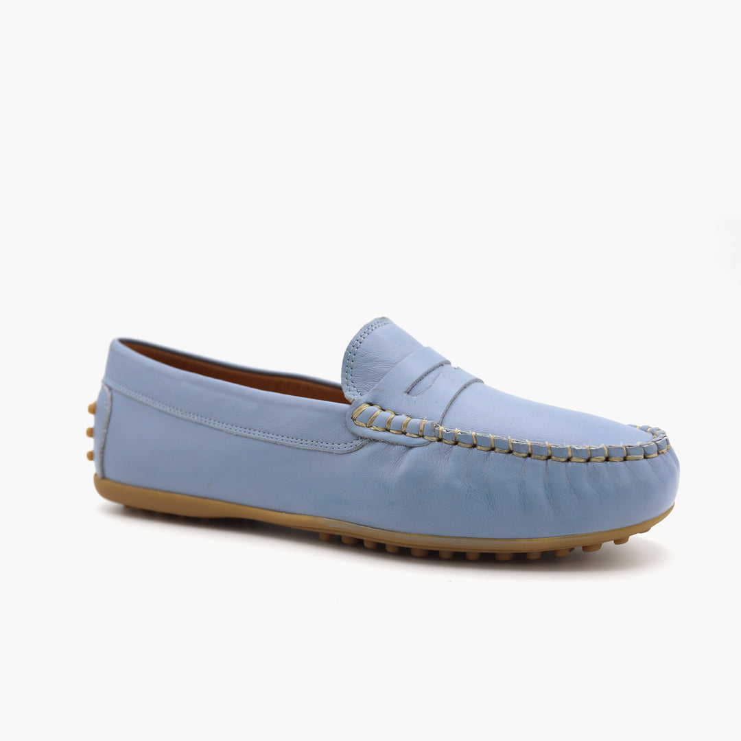 M03 Mocassin Bleu Pastel