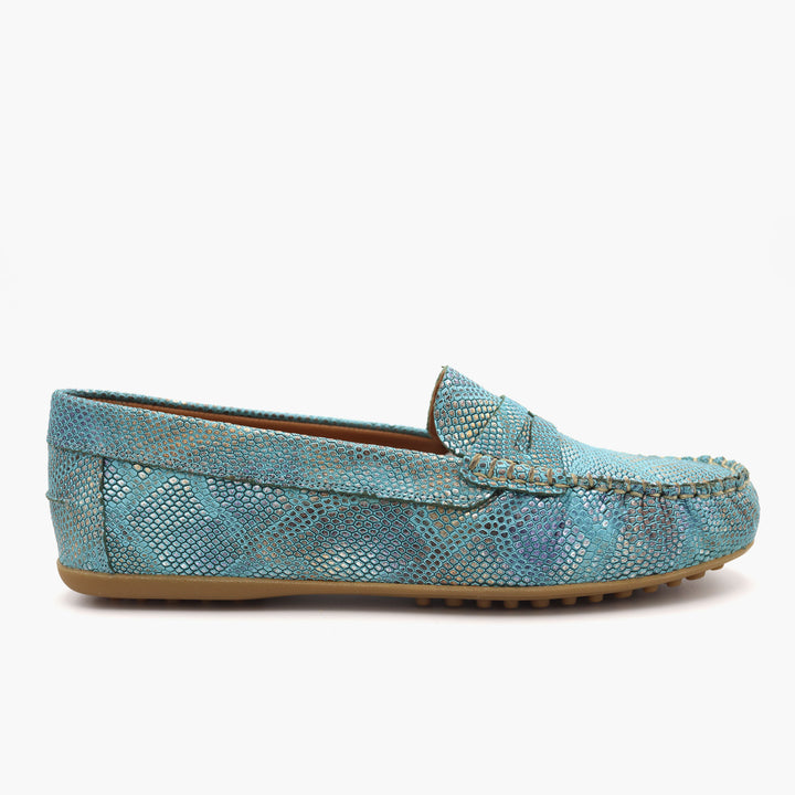 M03 Mocassin Bleu Canard