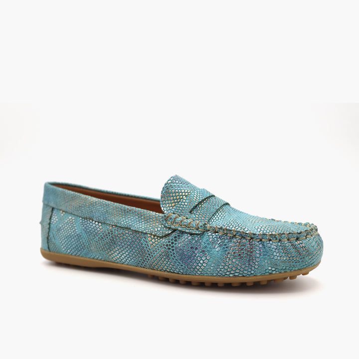 M03 Mocassin Bleu Canard