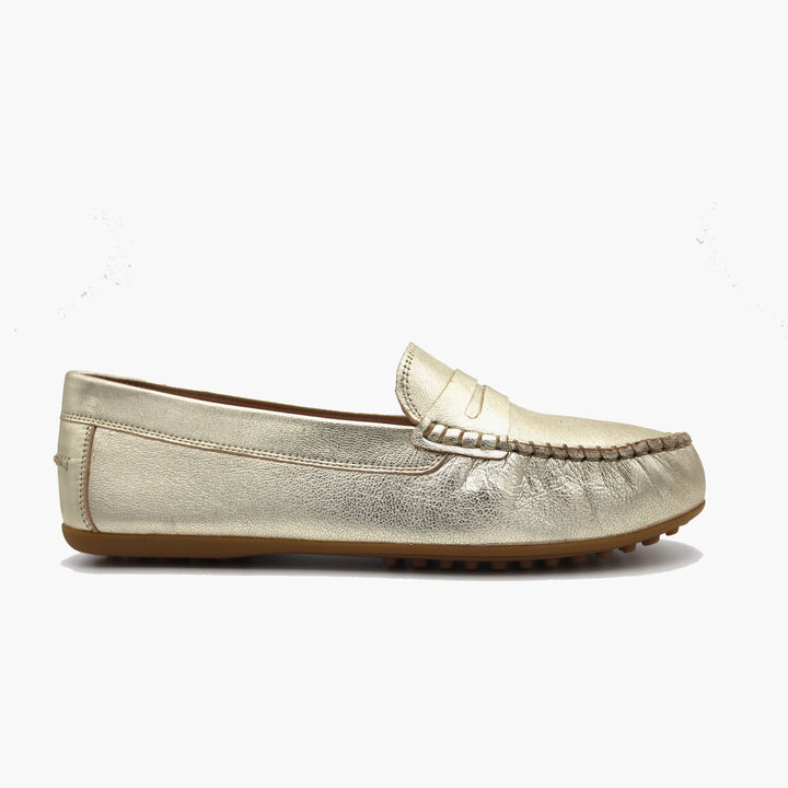 M03 Mocassin Beige Gold