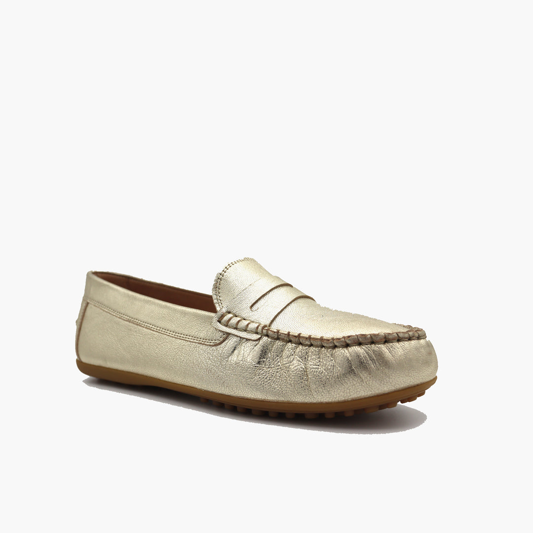 M03 Mocassin Beige Gold