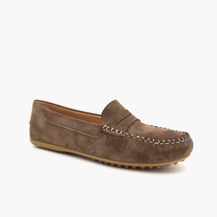 M03 Mocassin Daim Marron