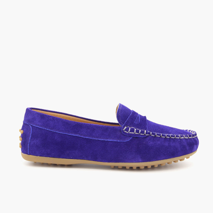 M03 Mocassin Daim Bleu Roi &