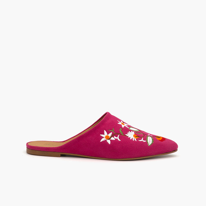 B50 Babouche Daim Fuchsia