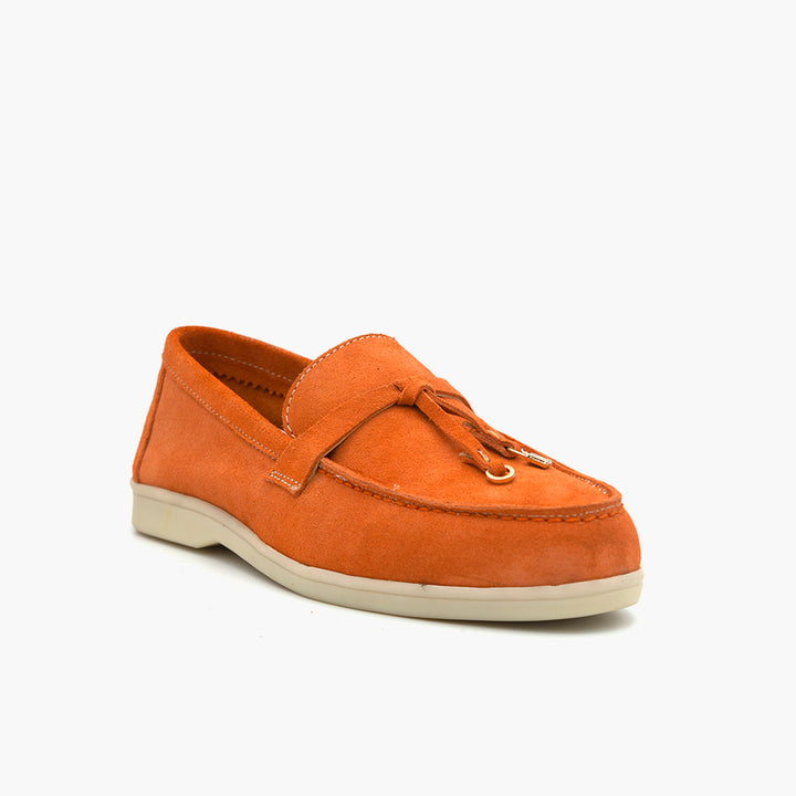 R133 Mocassin Daim Corail